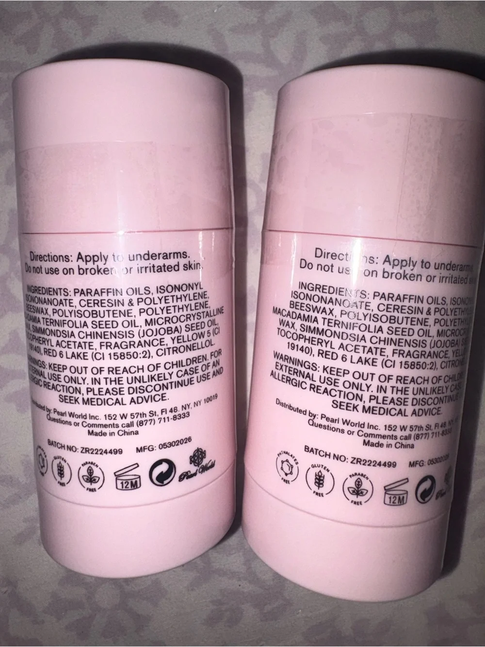 Sweet Rose Deodorant Stick — Pink
